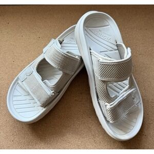 Vionic Renewal Women's Recovery Flip Flop Sandals Ivory Sz 9 Adjustable